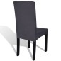 Stretch-Stuhlhussen Gerade 4 Stk. Anthrazit Stretch-Stuhlhussen Gerade 4 Stk. Anthrazit