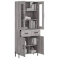 Highboard Grau Sonoma 69,5x34x180 cm Holzwerkstoff Highboard Grau Sonoma 69,5x34x180 cm Holzwerkstoff