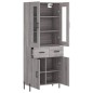 Highboard Grau Sonoma 69,5x34x180 cm Holzwerkstoff Highboard Grau Sonoma 69,5x34x180 cm Holzwerkstoff