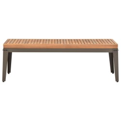 Garten-Couchtisch 110×55×35 cm Massivholz Akazie