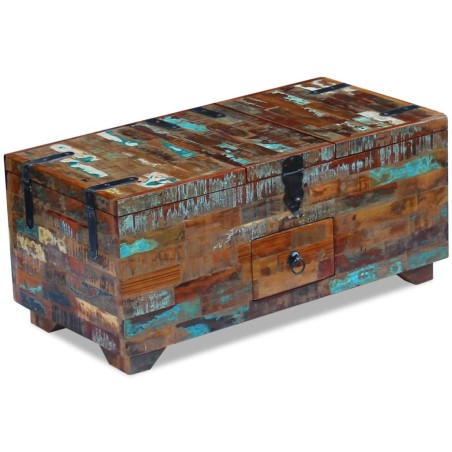 Couchtisch Truhe Altholz 80x40x35 cm