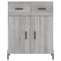Highboard Grau Sonoma 69,5x34x180 cm Holzwerkstoff Highboard Grau Sonoma 69,5x34x180 cm Holzwerkstoff