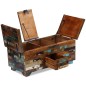 vidaXL Couchtisch Truhe Altholz Massiv 80x40x35 cm vidaXL Couchtisch Truhe Altholz Massiv 80x40x35 cm