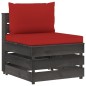 vidaXL 12-tlg. Garten-Lounge-Set mit Kissen Grau Imprägniertes Holz vidaXL 12-tlg. Garten-Lounge-Set mit Kissen Grau Imprägniertes Holz