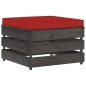 vidaXL 12-tlg. Garten-Lounge-Set mit Kissen Grau Imprägniertes Holz vidaXL 12-tlg. Garten-Lounge-Set mit Kissen Grau Imprägniertes Holz