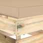 vidaXL Modulares Mittelsofa mit Kissen Grün Imprägniertes Holz vidaXL Modulares Mittelsofa mit Kissen Grün Imprägniertes Holz