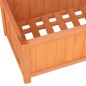 Garten-Spalier mit Blumenkasten Braun 70x30x135 cm Tannenholz Garten-Spalier mit Blumenkasten Braun 70x30x135 cm Tannenholz