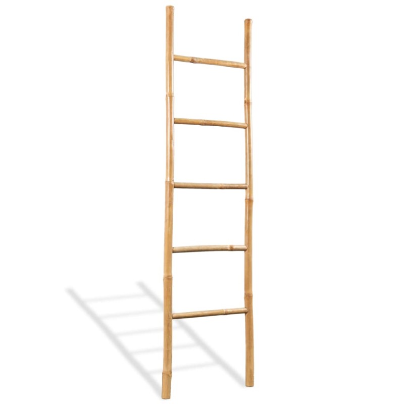 Handtuchleiter mit 5 Sprossen Bambus 150 cm Handtuchleiter mit 5 Sprossen Bambus 150 cm