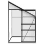 Anlehngewächshaus Anthrazit Aluminium 3,97 m³ Anlehngewächshaus Anthrazit Aluminium 3,97 m³
