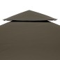 Pavillon-Dachplane mit Kaminabzug 310 g/m² 3x3 m Taupe Pavillon-Dachplane mit Kaminabzug 310 g/m² 3x3 m Taupe