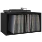 Schallplatten-Aufbewahrungsbox Schwarz 71x34x36cm Holzwerkstoff Schallplatten-Aufbewahrungsbox Schwarz 71x34x36cm Holzwerkstoff