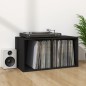 Schallplatten-Aufbewahrungsbox Schwarz 71x34x36cm Holzwerkstoff Schallplatten-Aufbewahrungsbox Schwarz 71x34x36cm Holzwerkstoff
