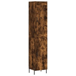 Highboard Räuchereiche 34,5x34x180 cm Holzwerkstoff