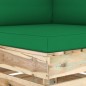 2-Sitzer Outdoor-Sofa mit Kissen Grün Imprägniertes Holz 2-Sitzer Outdoor-Sofa mit Kissen Grün Imprägniertes Holz
