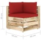 6-tlg. Garten-Lounge-Set mit Kissen Grün Imprägniertes Holz 6-tlg. Garten-Lounge-Set mit Kissen Grün Imprägniertes Holz