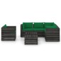 vidaXL 8-tlg. Garten-Lounge-Set mit Kissen Grau Imprägniertes Holz vidaXL 8-tlg. Garten-Lounge-Set mit Kissen Grau Imprägniertes Holz
