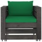 vidaXL 8-tlg. Garten-Lounge-Set mit Kissen Grau Imprägniertes Holz vidaXL 8-tlg. Garten-Lounge-Set mit Kissen Grau Imprägniertes Holz