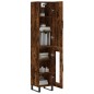 vidaXL Highboard Räuchereiche 34,5x34x180 cm Holzwerkstoff vidaXL Highboard Räuchereiche 34,5x34x180 cm Holzwerkstoff