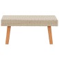 Garten-Couchtisch Poly Rattan Beige Garten-Couchtisch Poly Rattan Beige