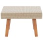 Garten-Couchtisch Poly Rattan Beige Garten-Couchtisch Poly Rattan Beige