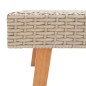 Garten-Couchtisch Poly Rattan Beige Garten-Couchtisch Poly Rattan Beige