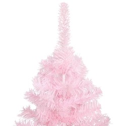 Künstlicher Weihnachtsbaum mit Ständer Rosa 150 cm PVC