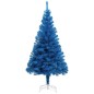 Künstlicher Weihnachtsbaum mit Ständer Blau 180 cm PVC Künstlicher Weihnachtsbaum mit Ständer Blau 180 cm PVC