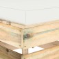 Modulares Mittelsofa mit Kissen Grün Imprägniertes Holz Modulares Mittelsofa mit Kissen Grün Imprägniertes Holz
