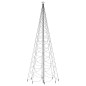 LED-Weihnachtsbaum mit Metallstange 1400 LEDs Warmweiß 5 m LED-Weihnachtsbaum mit Metallstange 1400 LEDs Warmweiß 5 m