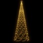 LED-Weihnachtsbaum mit Metallstange 1400 LEDs Warmweiß 5 m LED-Weihnachtsbaum mit Metallstange 1400 LEDs Warmweiß 5 m