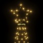 LED-Weihnachtsbaum mit Metallstange 1400 LEDs Warmweiß 5 m LED-Weihnachtsbaum mit Metallstange 1400 LEDs Warmweiß 5 m