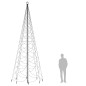 LED-Weihnachtsbaum mit Metallstange 1400 LEDs Warmweiß 5 m LED-Weihnachtsbaum mit Metallstange 1400 LEDs Warmweiß 5 m