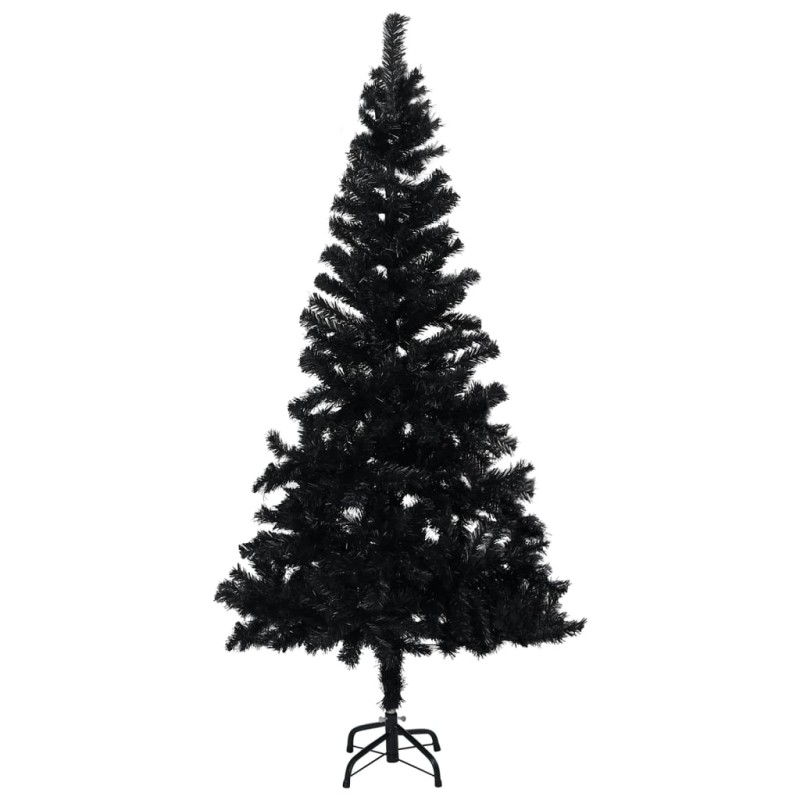 Künstlicher Weihnachtsbaum mit Ständer Schwarz 150 cm PVC Künstlicher Weihnachtsbaum mit Ständer Schwarz 150 cm PVC
