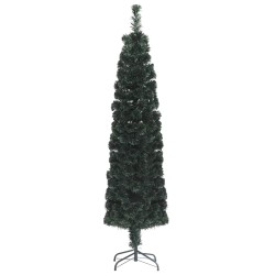 Künstlicher Weihnachtsbaum Schlank mit Ständer 120 cm Glasfaser