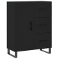 Highboard Schwarz 69,5x34x180 cm Holzwerkstoff Highboard Schwarz 69,5x34x180 cm Holzwerkstoff