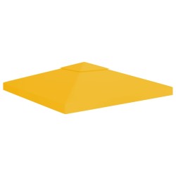 Pavillon-Dachplane mit Kaminabzug 310 g/m² 3x3 m Gelb