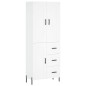 Highboard Weiß 69,5x34x180 cm Holzwerkstoff Highboard Weiß 69,5x34x180 cm Holzwerkstoff