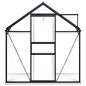 Gewächshaus mit Fundament Anthrazit Aluminium 3,61 m² Gewächshaus mit Fundament Anthrazit Aluminium 3,61 m²