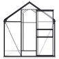 Gewächshaus mit Fundament Anthrazit Aluminium 3,61 m² Gewächshaus mit Fundament Anthrazit Aluminium 3,61 m²
