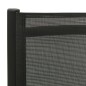 Klappbare Gartenstühle 2 Stk. Textilene und Aluminium Schwarz Klappbare Gartenstühle 2 Stk. Textilene und Aluminium Schwarz