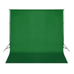 Fotohintergrund Baumwolle Grün 300 x 300 cm Chroma-Key
