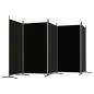 5-tlg. Paravent Schwarz 433x180 cm Stoff 5-tlg. Paravent Schwarz 433x180 cm Stoff