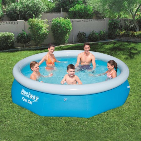 Bestway Fast Set Aufblasbarer Swimmingpool Rund 305x76 cm 57266 