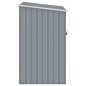 Gerätehaus Grau 87x98x159 cm Verzinkter Stahl Gerätehaus Grau 87x98x159 cm Verzinkter Stahl