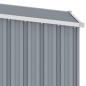 Gerätehaus Grau 87x98x159 cm Verzinkter Stahl Gerätehaus Grau 87x98x159 cm Verzinkter Stahl