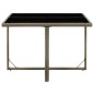 vidaXL Gartentisch Grau 109x107x74 cm Poly Rattan und Glas vidaXL Gartentisch Grau 109x107x74 cm Poly Rattan und Glas