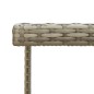 vidaXL Gartentisch Grau 109x107x74 cm Poly Rattan und Glas vidaXL Gartentisch Grau 109x107x74 cm Poly Rattan und Glas