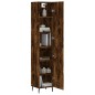 Highboard Räuchereiche 34,5x34x180 cm Holzwerkstoff Highboard Räuchereiche 34,5x34x180 cm Holzwerkstoff