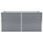 Hochbeet 160 x 80 x 77 cm Verzinkter Stahl Grau Hochbeet 160 x 80 x 77 cm Verzinkter Stahl Grau