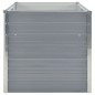 Hochbeet 160 x 80 x 77 cm Verzinkter Stahl Grau Hochbeet 160 x 80 x 77 cm Verzinkter Stahl Grau